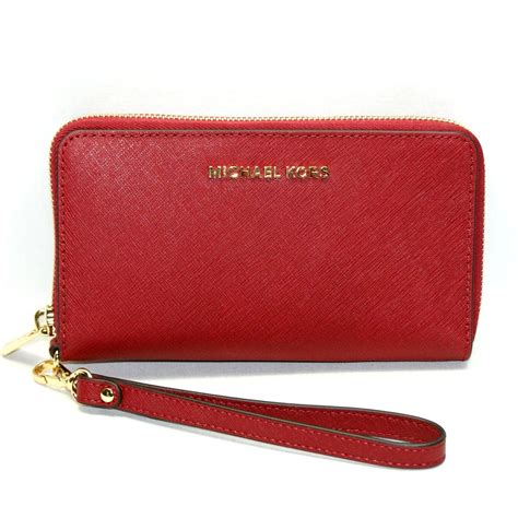 michael kors jet set travel wristlet wallet|michael kors dark cherry wallet.